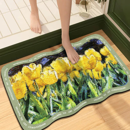 Künstlerische impressionistische Kunst-Badematte