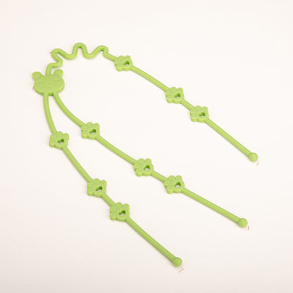 Dekorative Flexible Florale Bärenmotiv Kunststoff Haarband