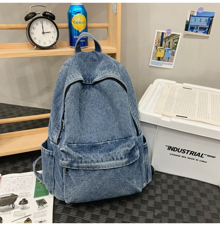 Lässiger Denim-Style Schulranzen