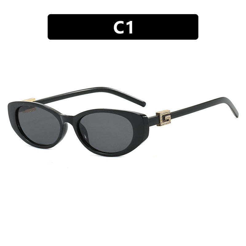Damen cat-eye Sonnenbrille mit elegantem Metallrahmen und schützendem UV-Filter Brehn