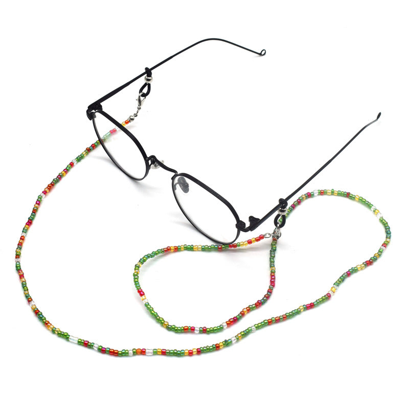 Bunte handgefertigte Perlenbrille Kette Brehn