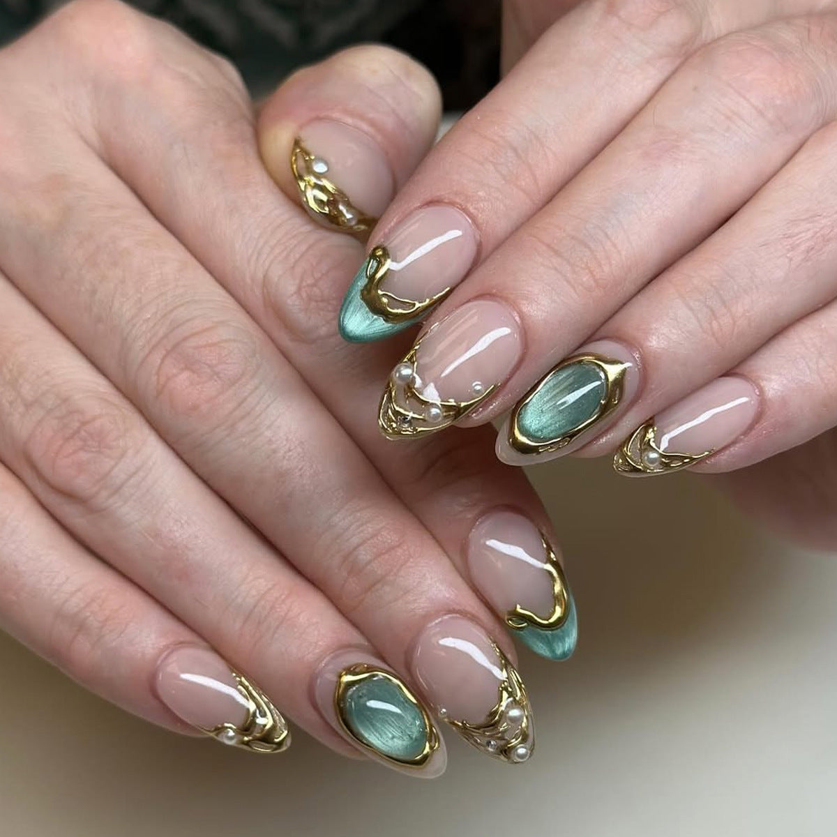Künstlerische Gel-Nageltips Brehn