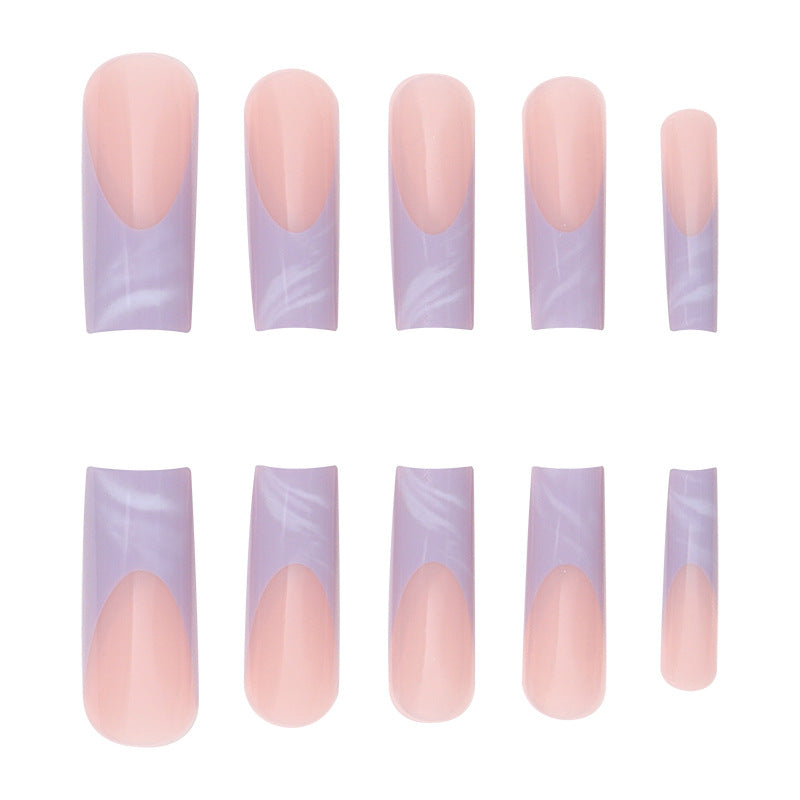 Langes Acryl Press-On-Nagelset mit Ombre-Effekt Brehn