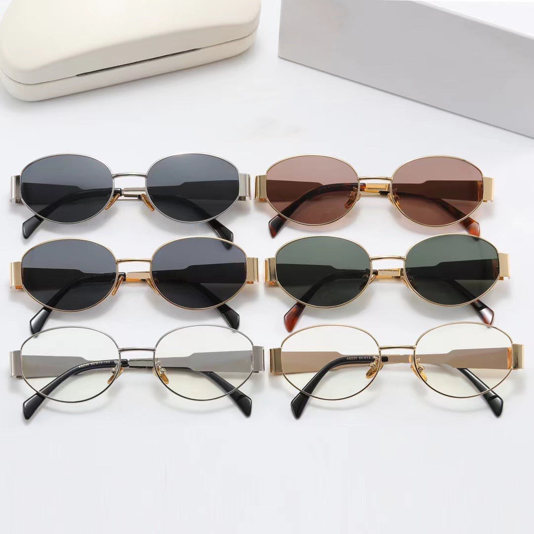 Damen exklusive ovalförmige Designer-Sonnenbrille Brehn