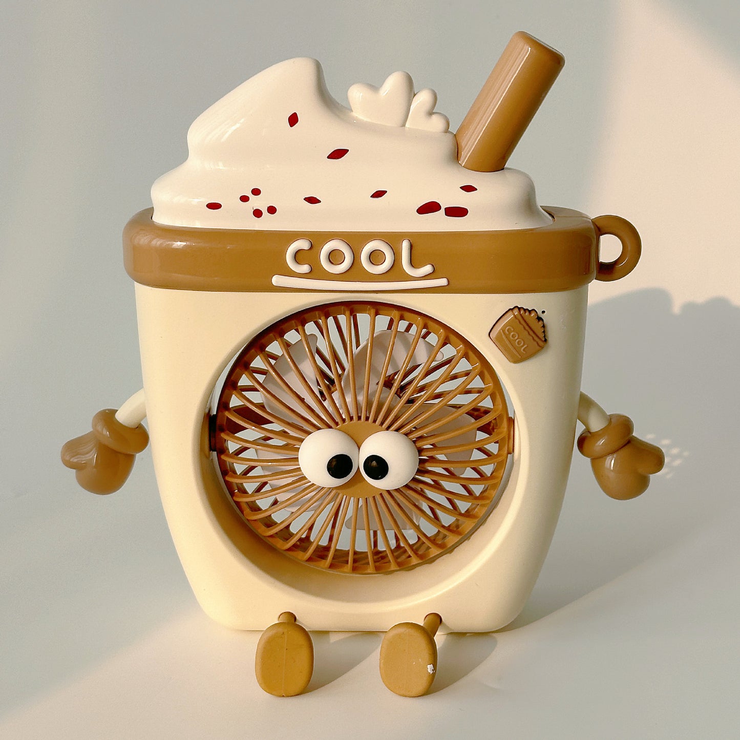 Damen Tragbarer Mini Ventilator mit niedlichem Dessert-Design Brehn