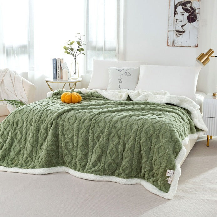 Gemütliche gemusterte Fleece-Decke
