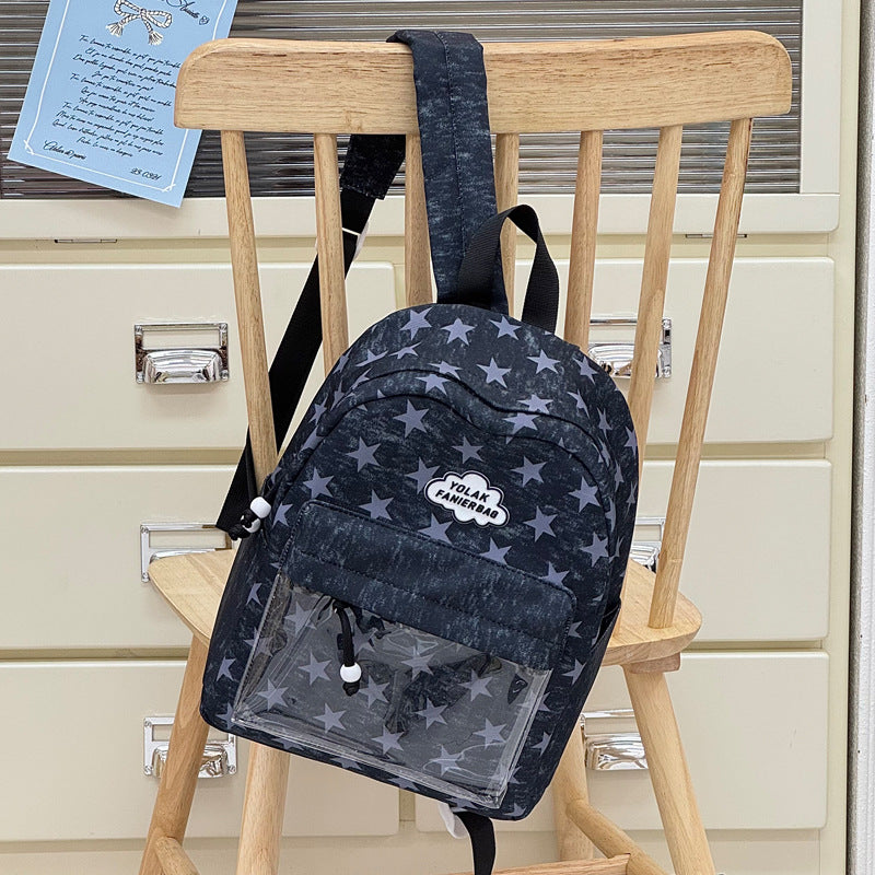 Transparenter Fenster Stern-Druck Rucksack Brehn