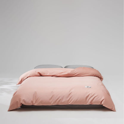 Mako-Baumwoll-Satin Bettwäsche-Set mit verdecktem Reißverschluss und Kissenbezügen Brehn