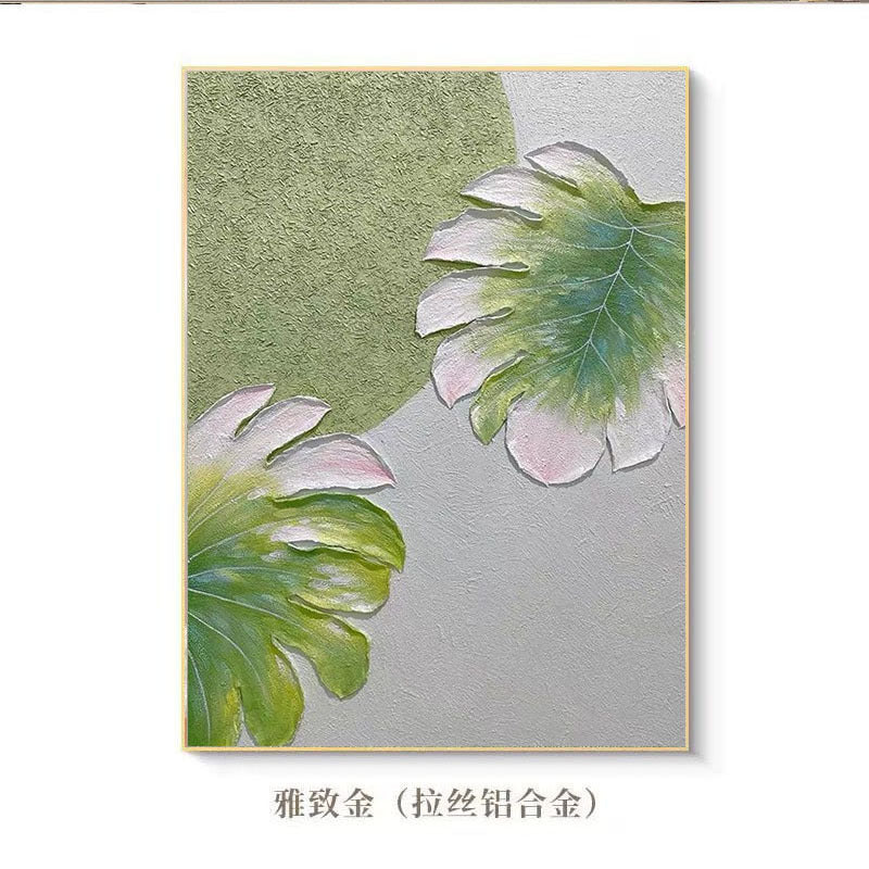Texturiertes Flora-Themen-Leinwandkunst