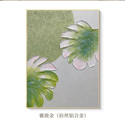 Texturiertes Flora-Themen-Leinwandkunst