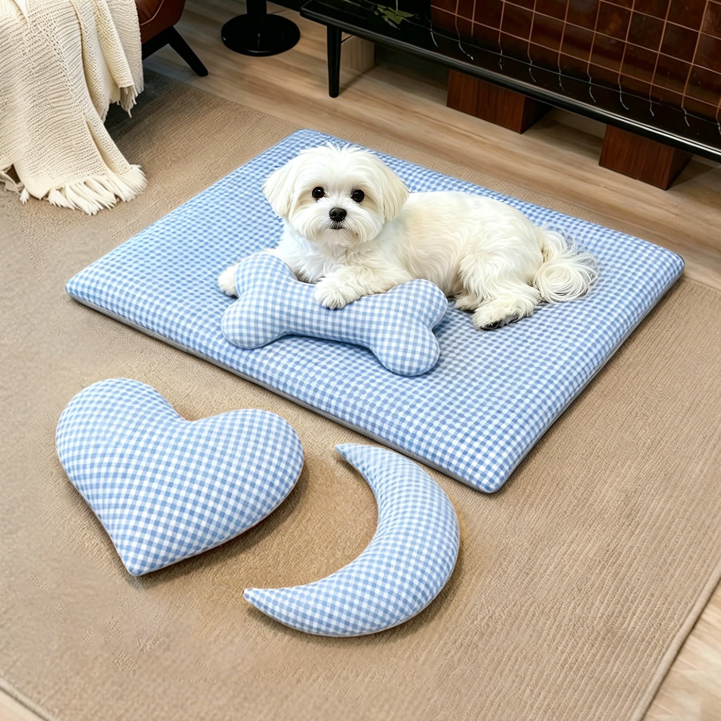 Damen Luxus-Katzenbett mit ergonomischen Kissen Brehn