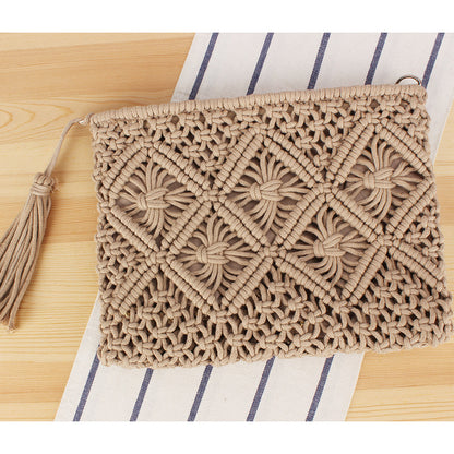 Makramee Clutch mit Filigranem Design Brehn