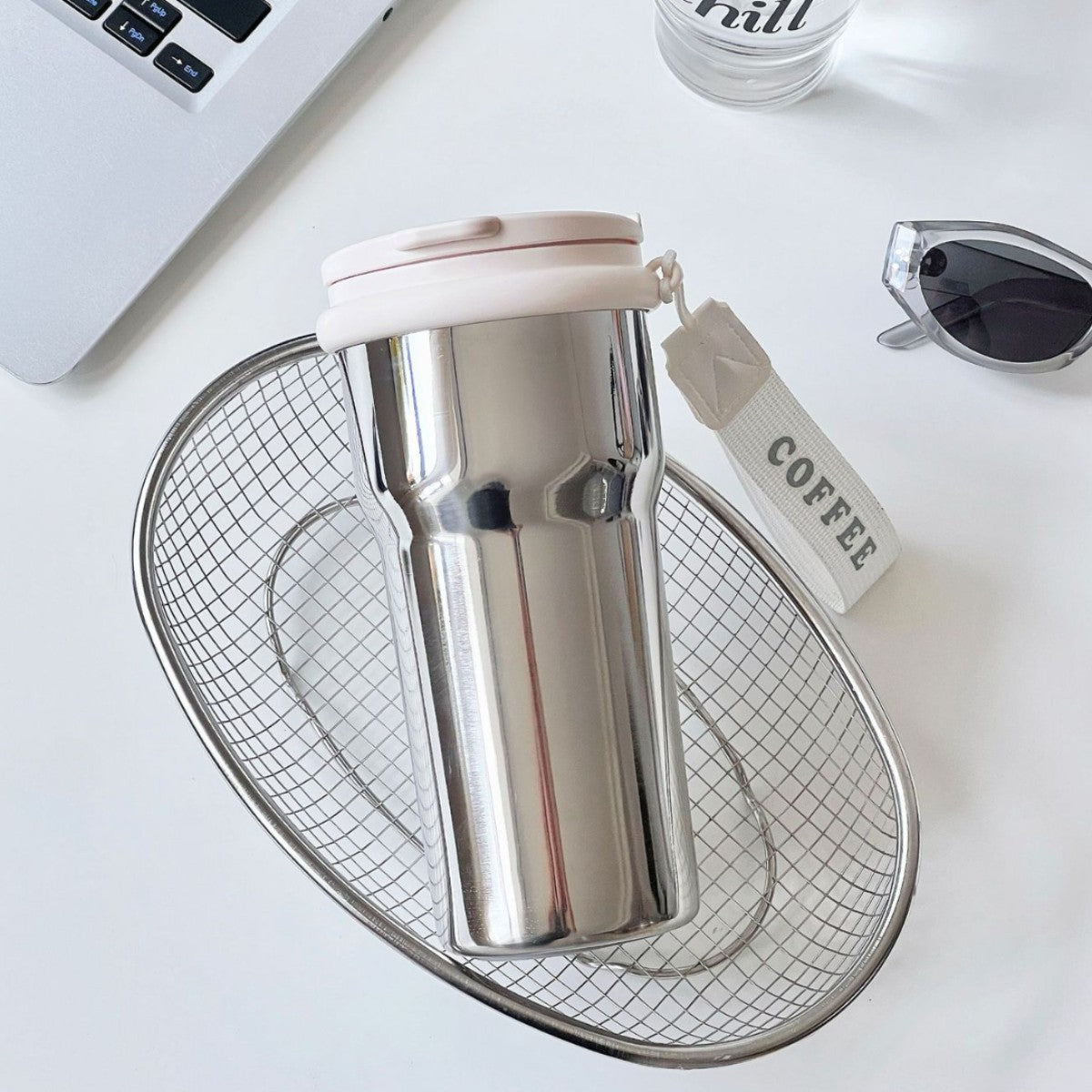 Damen Thermobecher mit stilvollem Blumendesign Brehn