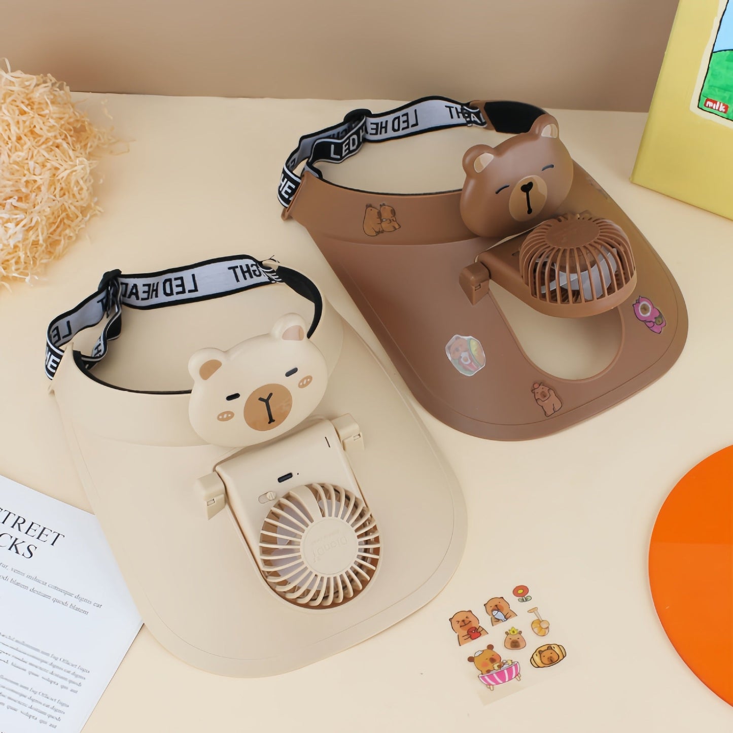 Frauen Tragbarer Handventilator mit Panda-Design Brehn