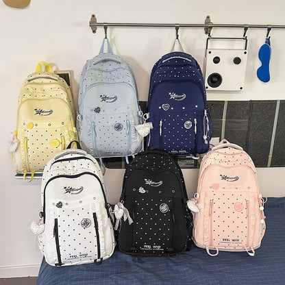 Stylische gepunktete Rucksack Brehn