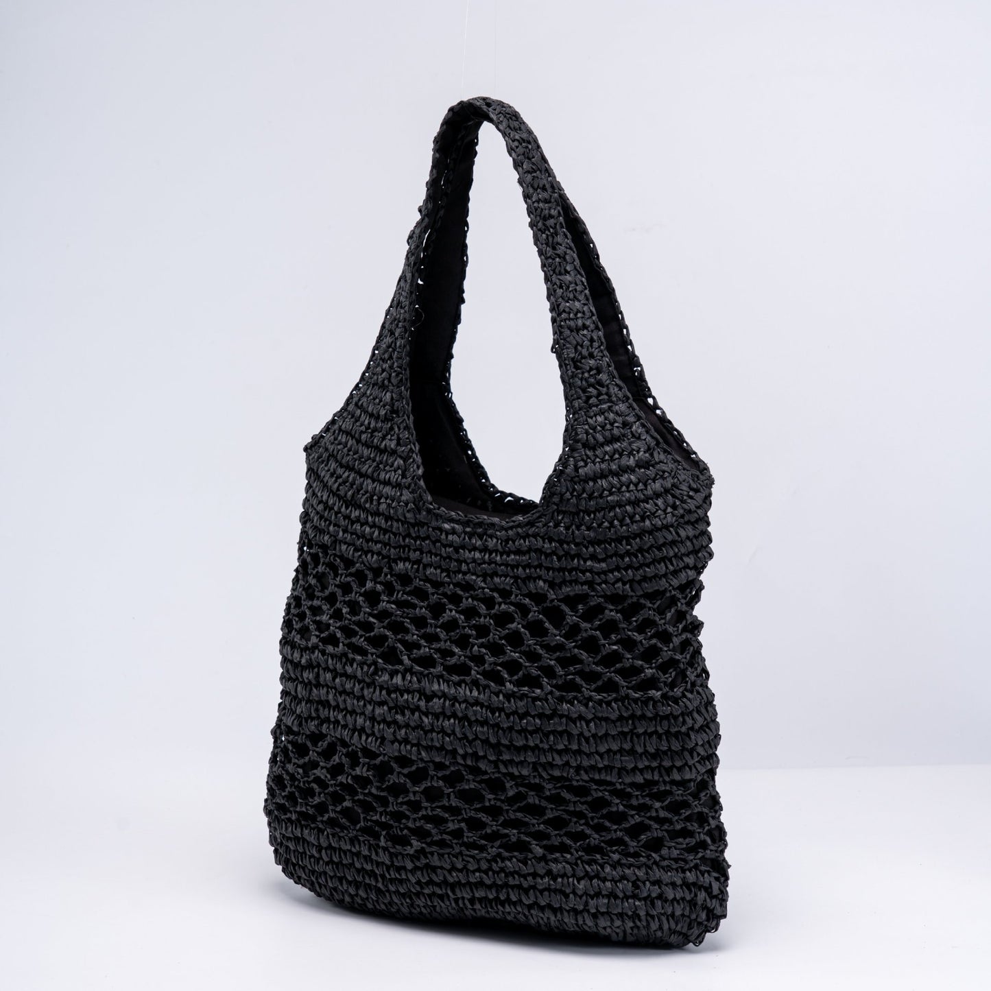 Handgewebte Strandtasche mit Offener Maschenstruktur Brehn