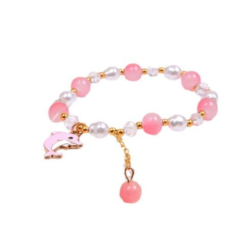 Delfin Charm Beaded Armband Brehn