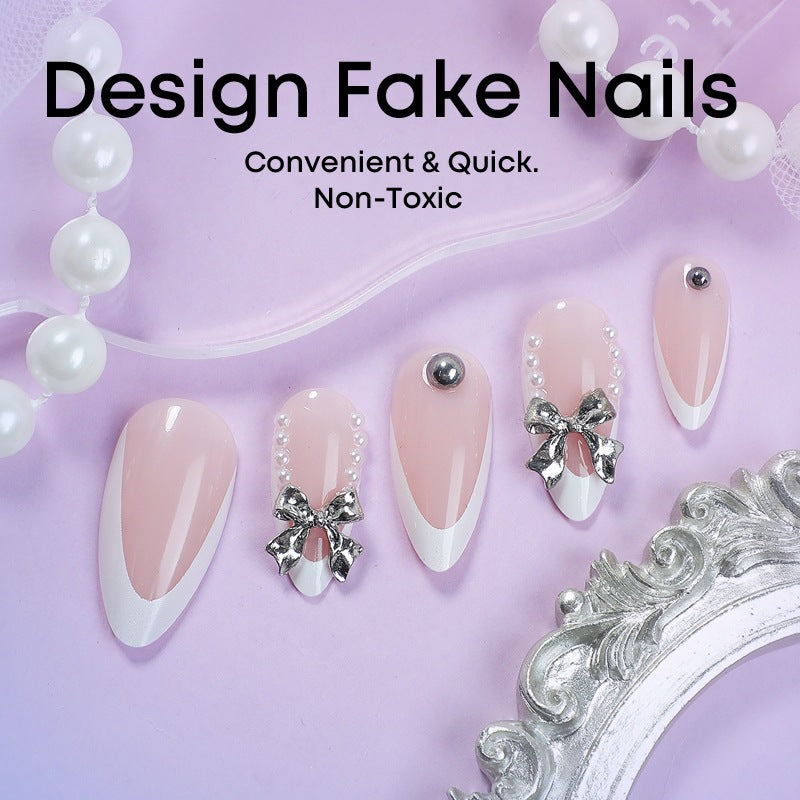 Kunstnagelset mit eleganten Schmuckverzierungen Brehn