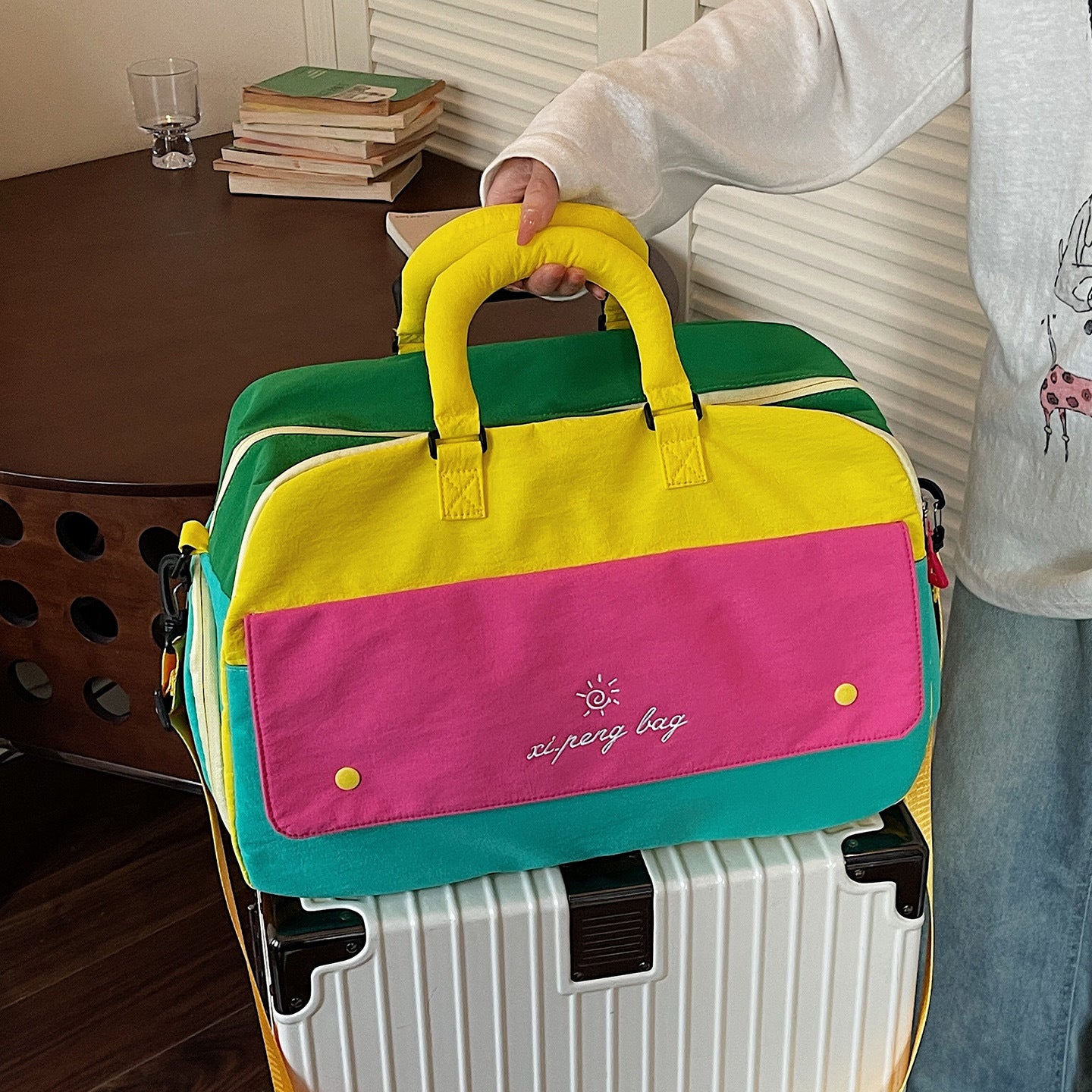 Stylische Reise Gym Duffle Brehn
