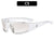 Futuristische Schlanke Schild Sonnenbrille