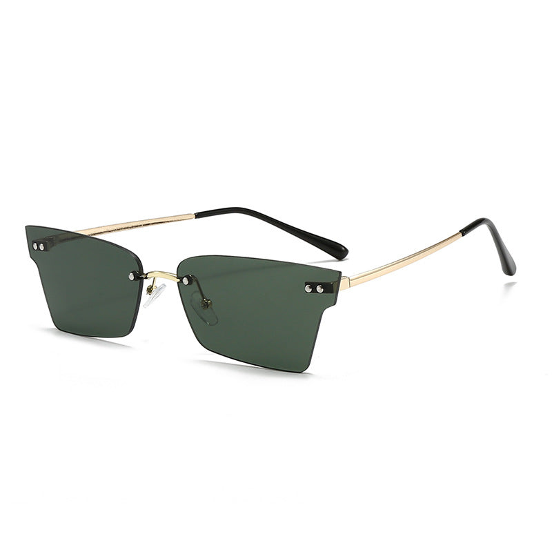 Damen trendige geometrische Sonnenbrille mit ultraleichtem Rahmen Brehn