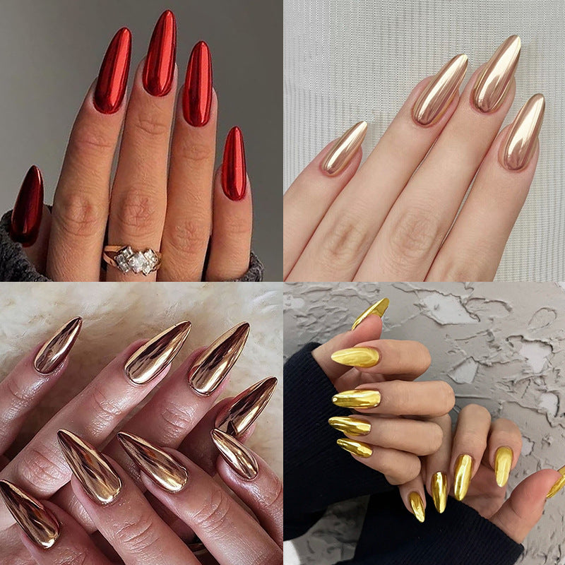 Elegantes Spiegel-Finish Press-On Nail Set Brehn