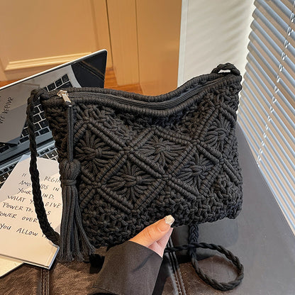 Bohemian Makramee Clutch-Tasche
