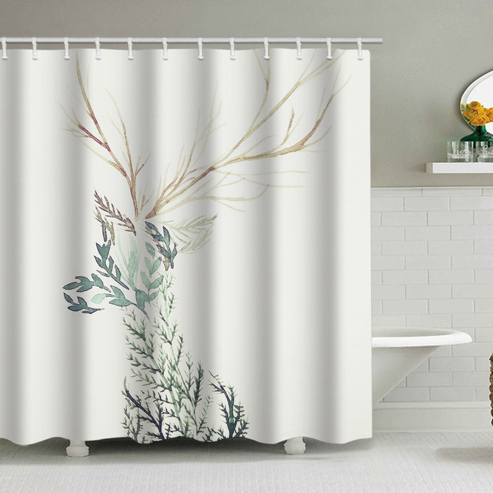 Künstlerische Florale Duschvorhang Brehn