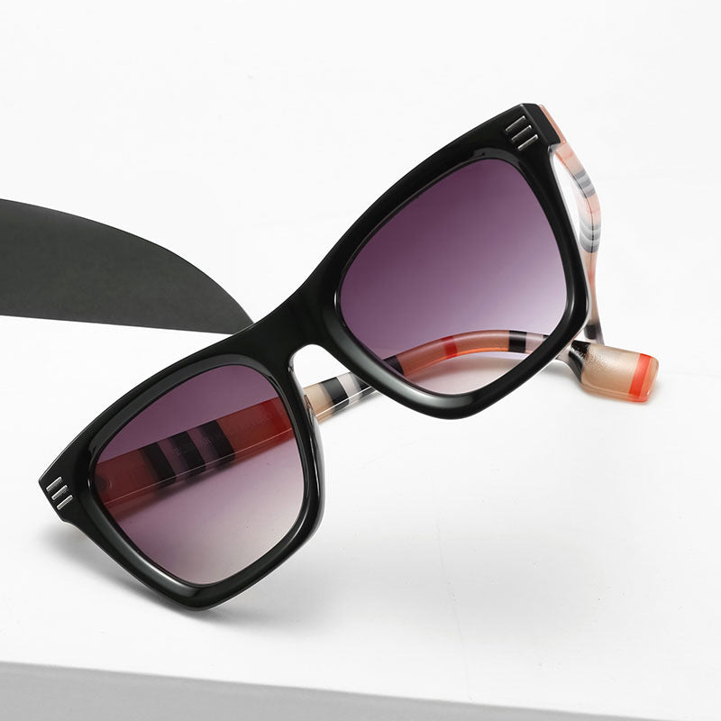 Damen oversized Sonnenbrille mit einzigartigem Schildpatt-Muster Brehn