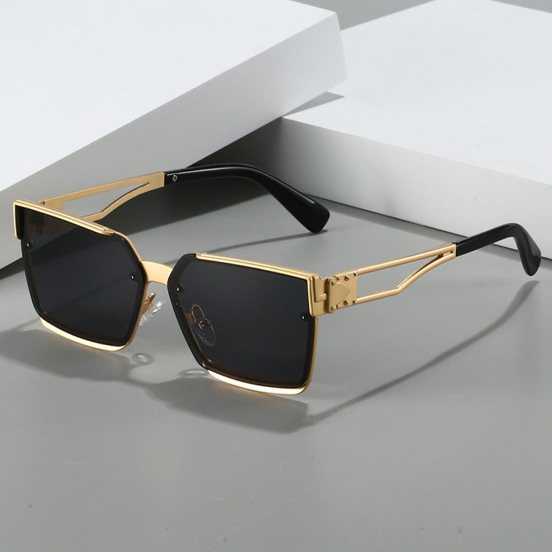 Damen stylische rechteckige Sonnenbrille Brehn