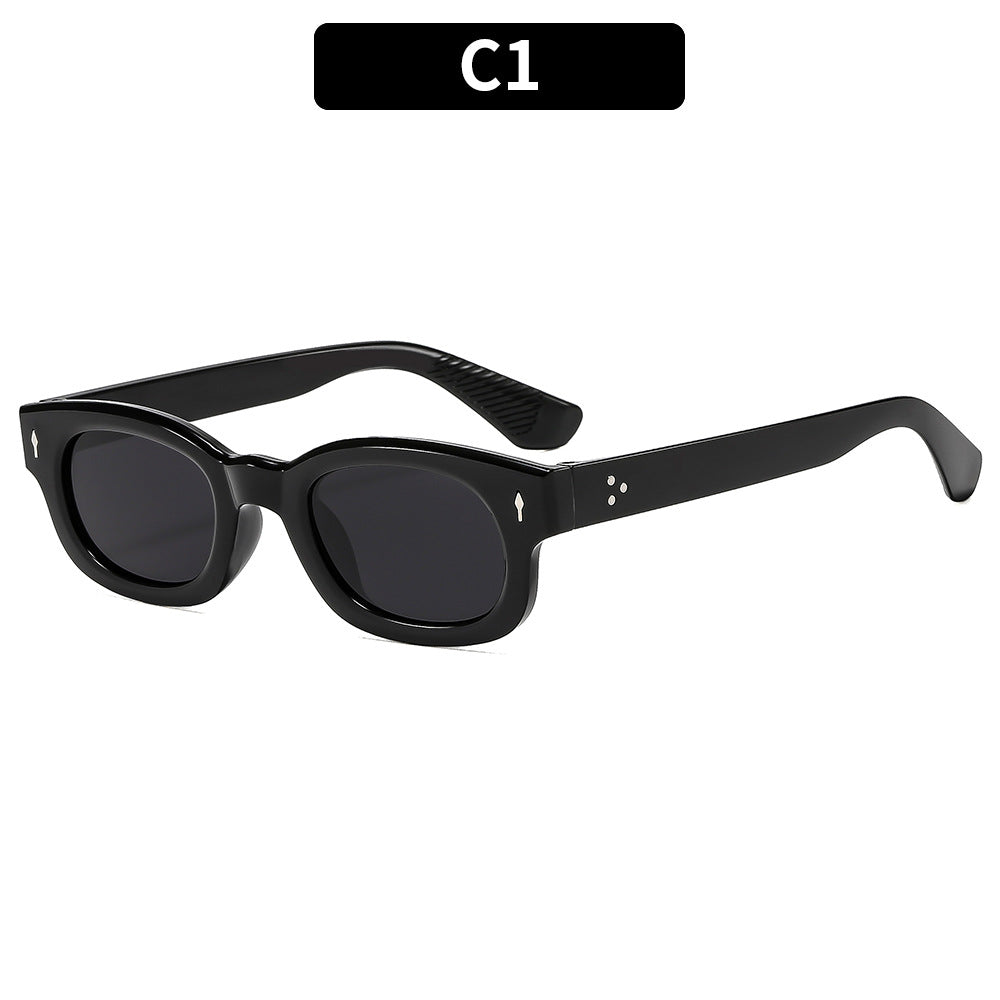 Retro Rechteckige Sonnenbrille