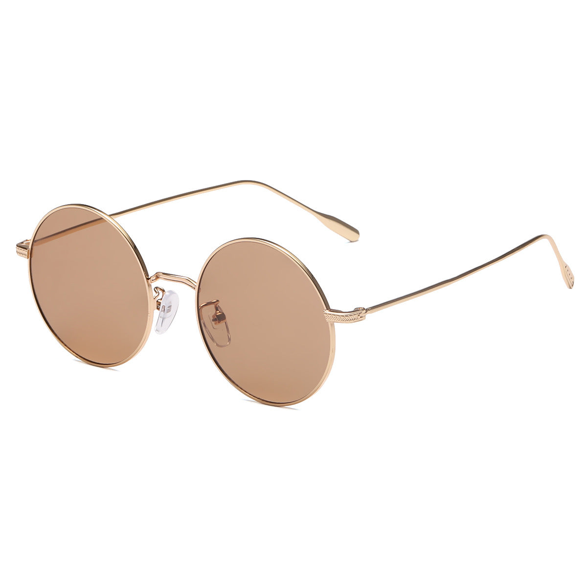 Damen runde Sonnenbrille mit elegantem Metallrahmen und polarisierten Gläsern Brehn