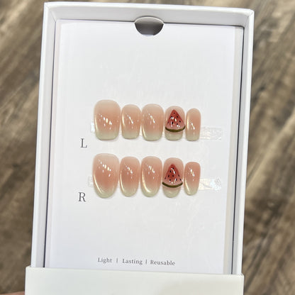 Künstlerische wiederverwendbare Press-On-Nageltips Brehn
