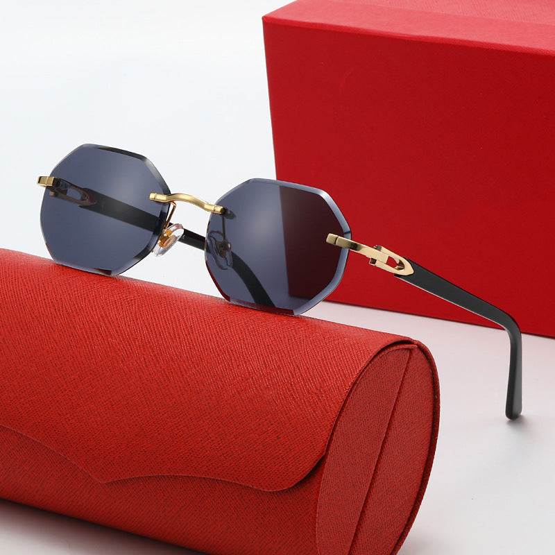 Damen elegante Korrektionsbrille mit modernem achteckigem Rahmen Brehn