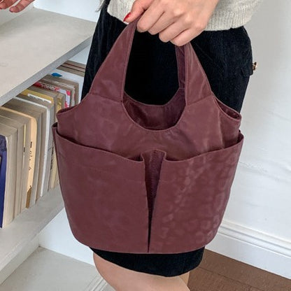 Stilvolle Faux-Leder Tragetasche