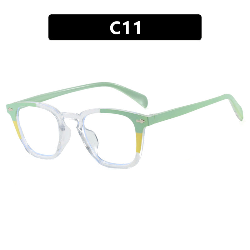 Damen moderne quadratische Sonnenbrille mit verspiegeltem UV-Schutz Brehn