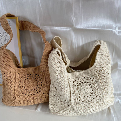 Handgeknüpfte Schultertasche mit Einzigartigem Muster Brehn