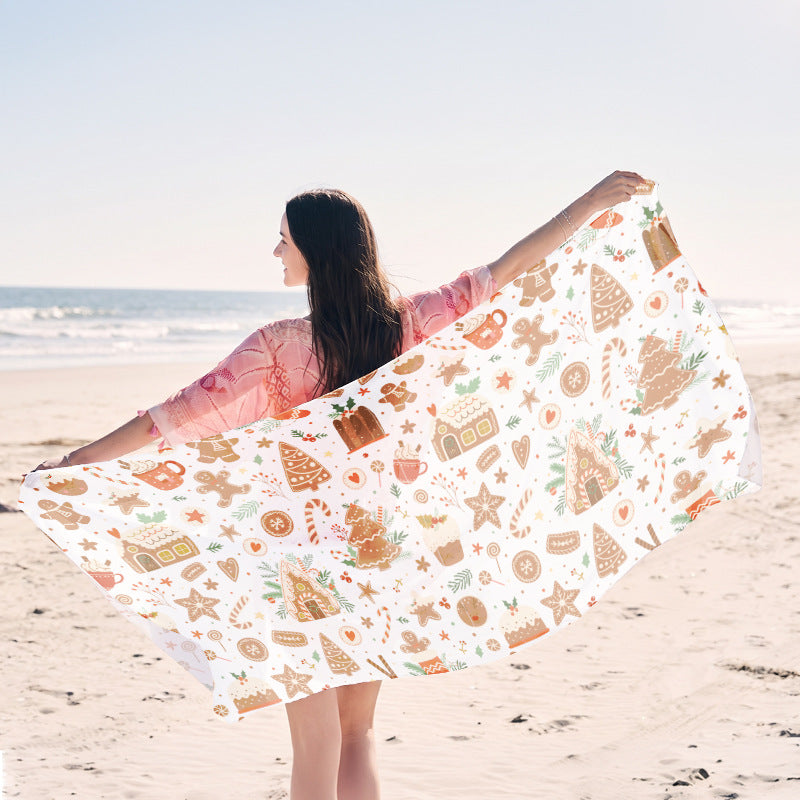 leichtes Strandtuch mit kreativem Quallen-Design Brehn