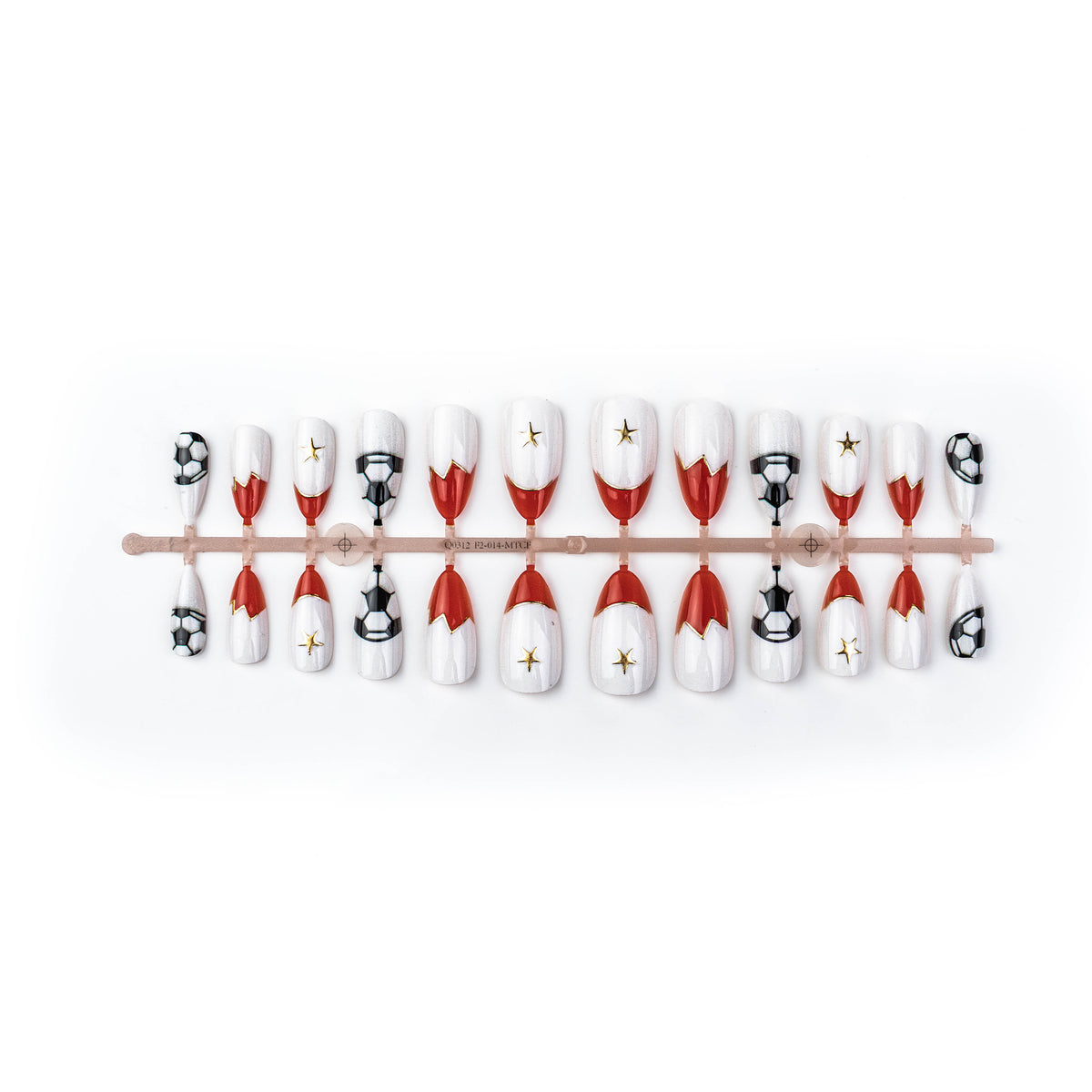 Sport-Themen Press-On Nail Art Set