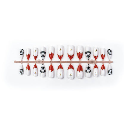 Sport-Themen Press-On Nail Art Set
