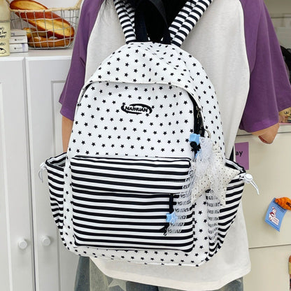 Stylischer Sternmuster Casual Rucksack Brehn