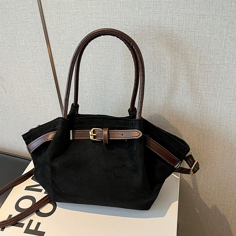 Faux Wildleder Handtasche