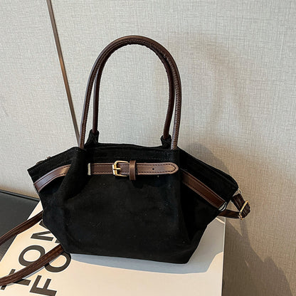 Faux Wildleder Handtasche