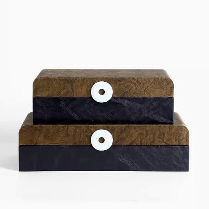 Minimalistische dekorative Aufbewahrungsbox-Set
