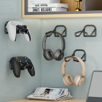 Wandmontierter Kopfhörer- und Gamecontroller-Halter mit faltbaren Haken