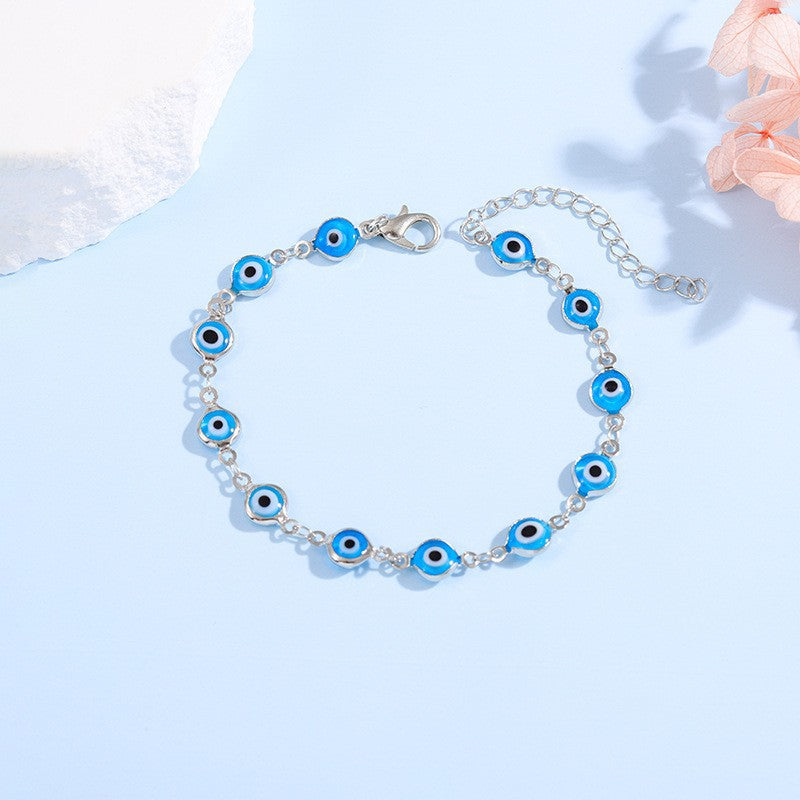 Dekorativer böser Blick Charme Armband Brehn