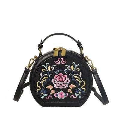 Vintage Florale Bestickte Handtasche Brehn