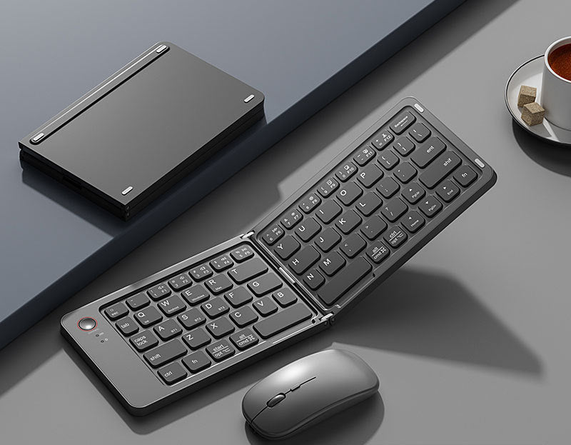 Faltbare Bluetooth-Tastatur und Maus Combo Brehn