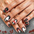 Verspieltes Halloween-Themen-Nagelkunst-Set Brehn