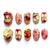 Kreatives Kunstnagelset mit verspielten Motiven und Glitzerakzenten Brehn